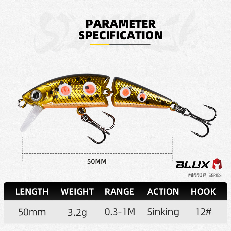 BLUX DR. Minnow Joint 50S Swim - Fishing Lure Spinnerbait のレビューと価格