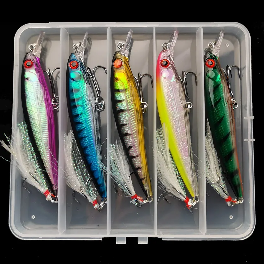 Laser 3D Eyes Bionic Minnow Fi - Fishing Lure Box のレビューと価格