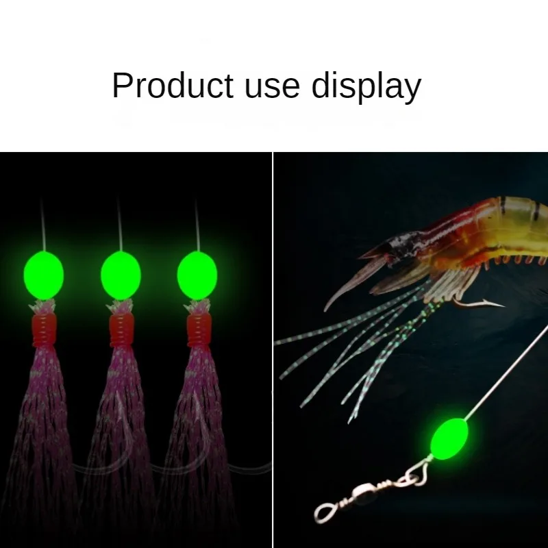 100pcs/lot Oval Night Luminous - Fishing Lure Topwater のレビューと価格