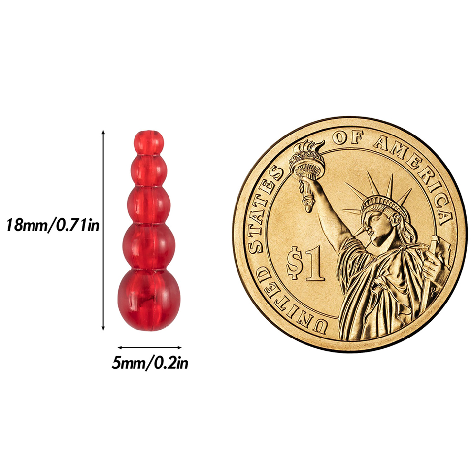 50PCS Stacked Fishing Beads Tr - Fishing Lure Spinner のレビューと価格