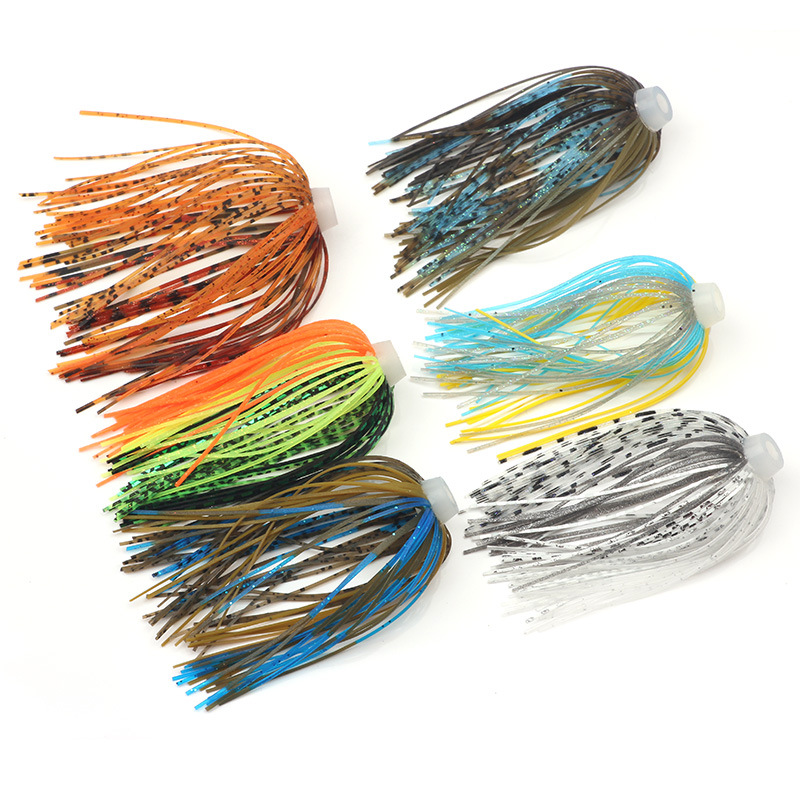 5 pcs/lot 88 Strands 64mm Sili - Fishing Lure Buzzbait のレビューと価格