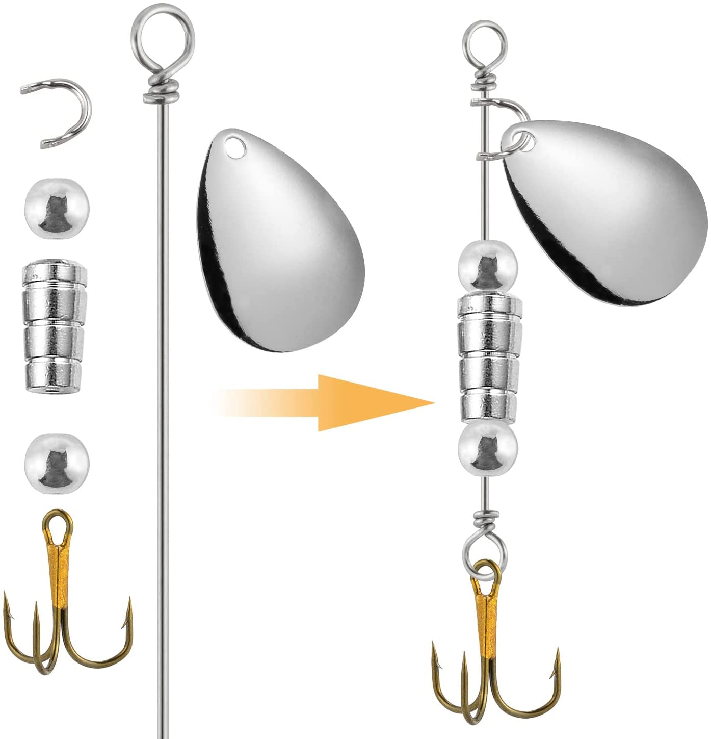 30/100pcs Tokyo Rig Spinner Lu - Fishing Lure Spinner のレビューと価格
