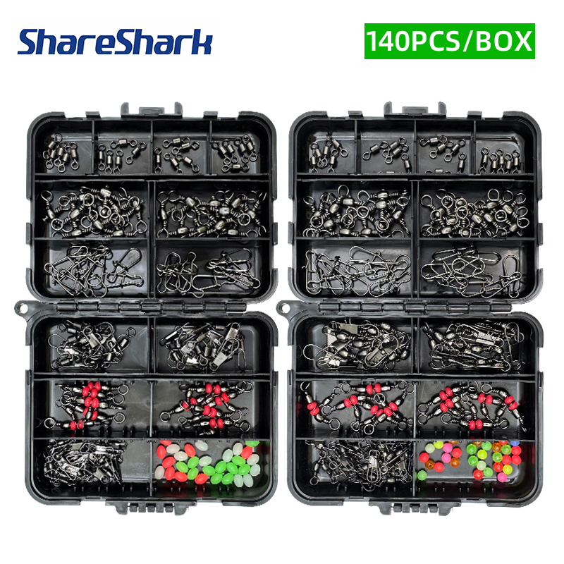 ShareShark 140Pcs fishing acce - Fishing Lure Kit のレビューと価格