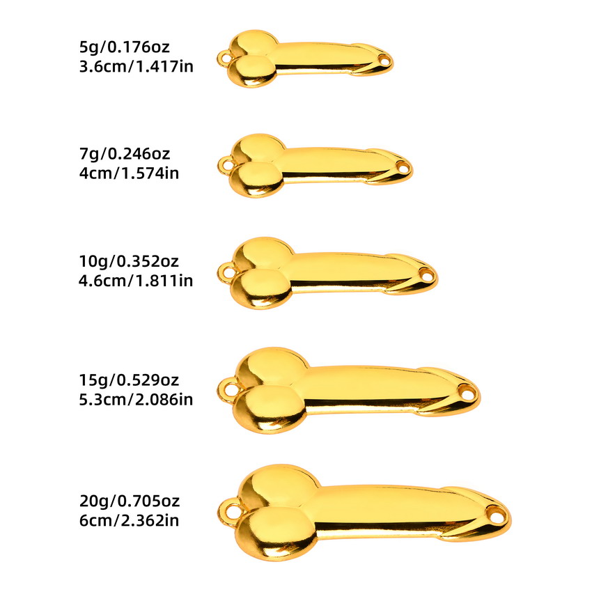 Metal Spoon Penis Shape Fishin - Fishing Lure Spoon のレビューと価格