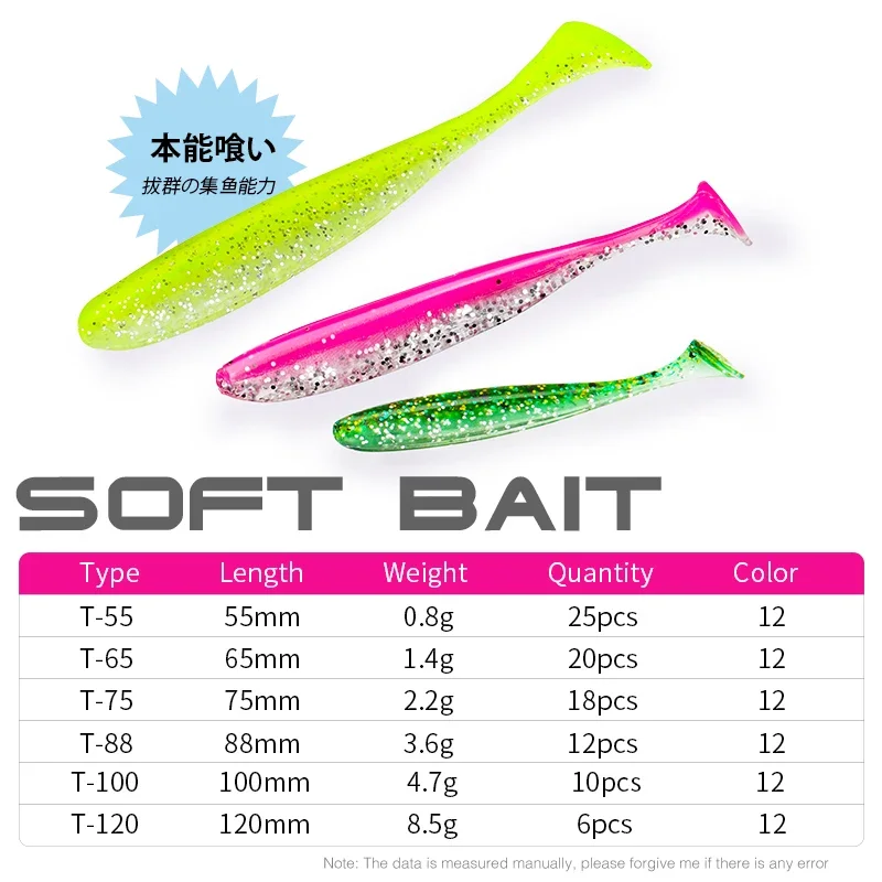 TSURINOYA NEW SIZE 100mm 120mm - Fishing Lure Soft Plastic のレビューと価格