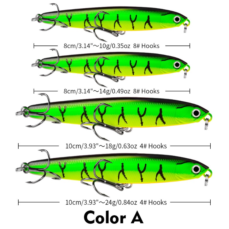 1Pcs Weights 10-24g  Pencil Lu - Fishing Lure Popper のレビューと価格