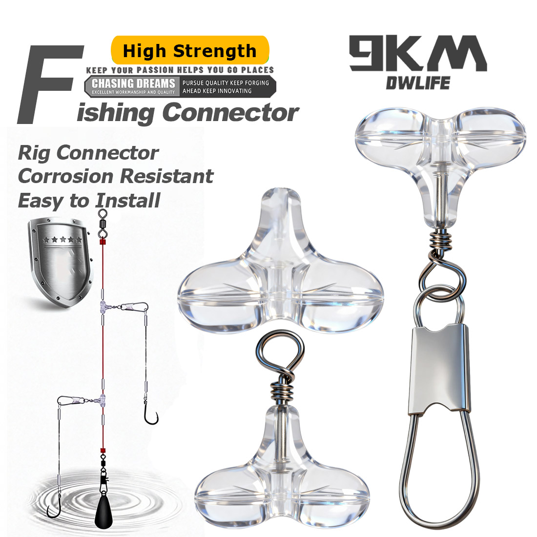 9KM T Shape Fishing Cross Bead - Fishing Lure Accessories のレビューと価格