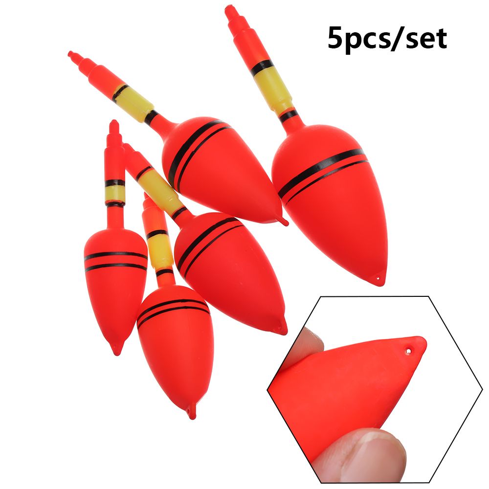 5pcs/set Plastic Fishing Float - Fishing Lure Topwater のレビューと価格