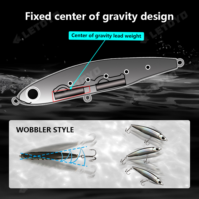 LETOYO Sinking Pencil 17g 12g- - Fishing Lure Swimbait のレビューと価格