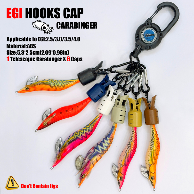 Squid Jig Hook Caps and Carabi - Fishing Lure Jig のレビューと価格