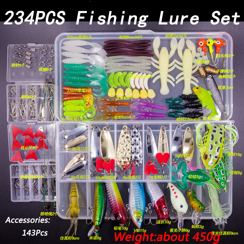 Fishing Lure Kit Soft and Hard - Fishing Lure Crankbait のレビューと価格