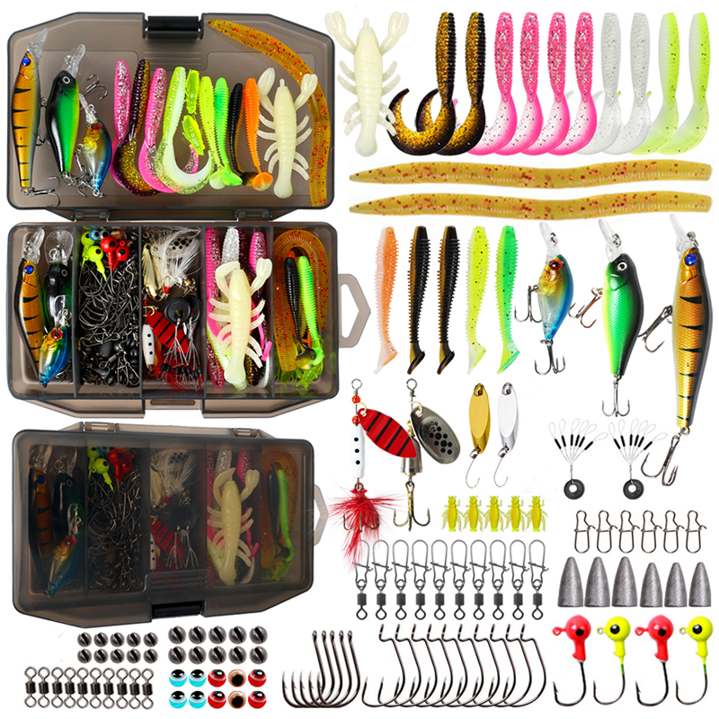 New 120PCS Fishing Lure Set So - Fishing Lure Kit のレビューと価格