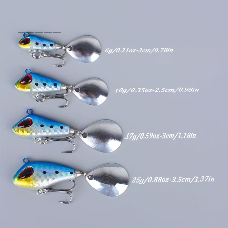 5/6pcs Mini VIB With Spoon Fis - Fishing Lure Crankbait のレビューと価格