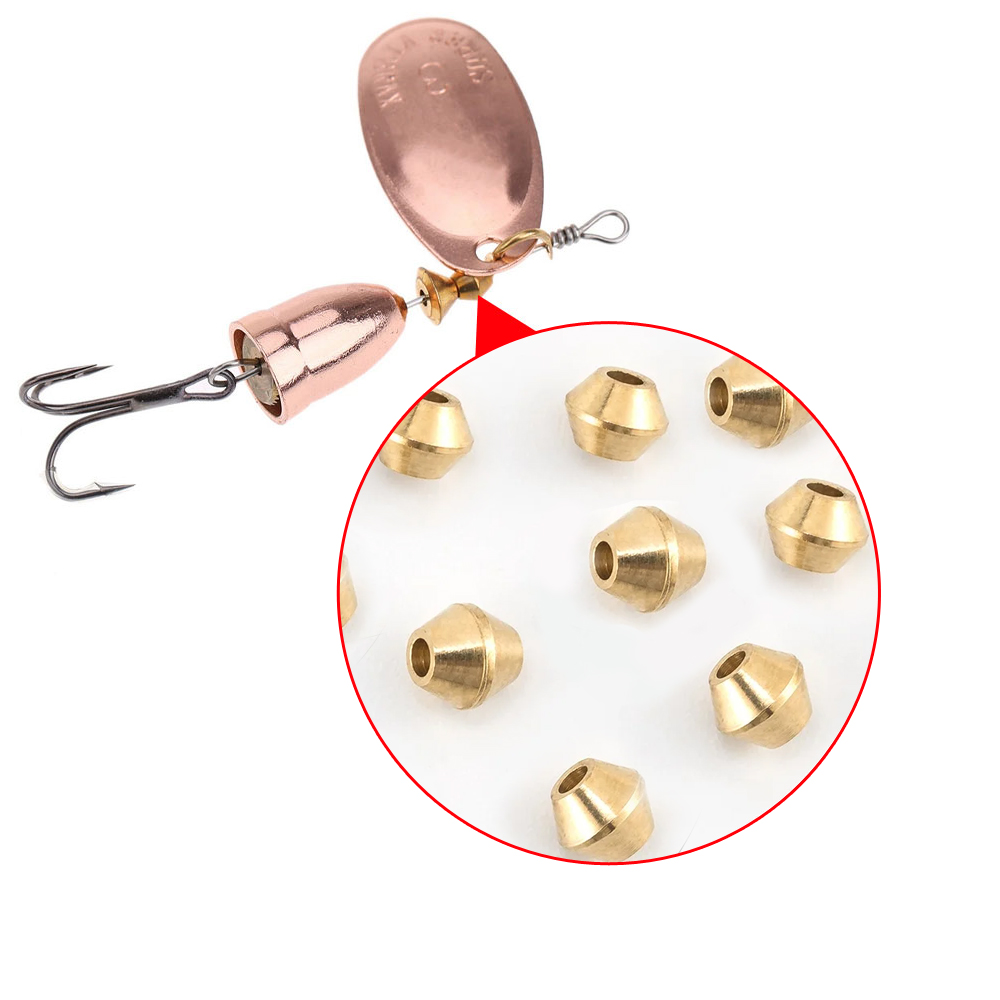 40pcs DIY Lure Brass Fishing B - Fishing Lure Spinner のレビューと価格