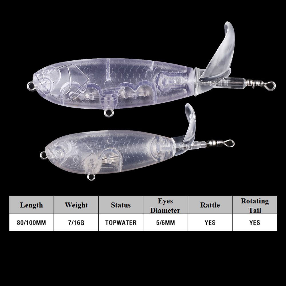 Chan’sHuang 20PCS Unpainted Bl - Fishing Lure Popper のレビューと価格