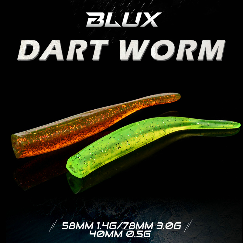 BLUX New Dart Worm Soft Bait 5 - Fishing Lure Soft Plastic のレビューと価格