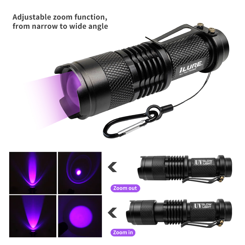 Mini UV Flashlight 395nm Ultra - Fishing Lure Kit のレビューと価格