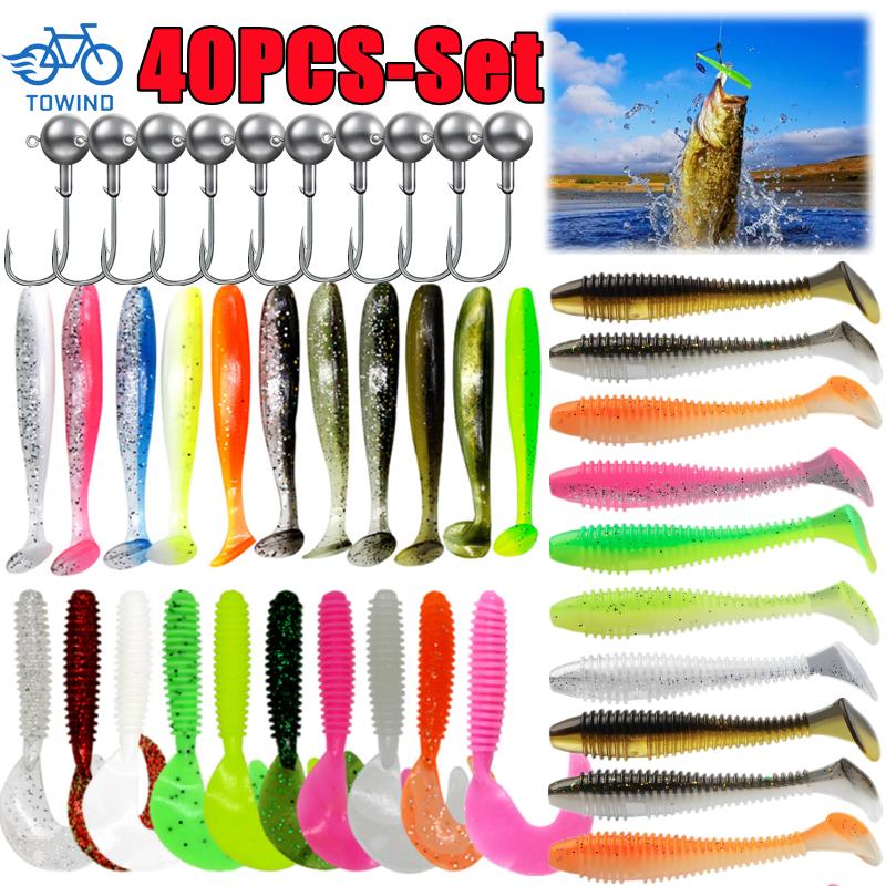 40/20/15PCS Soft Fishing Lures - Fishing Lure Soft Plastic のレビューと価格