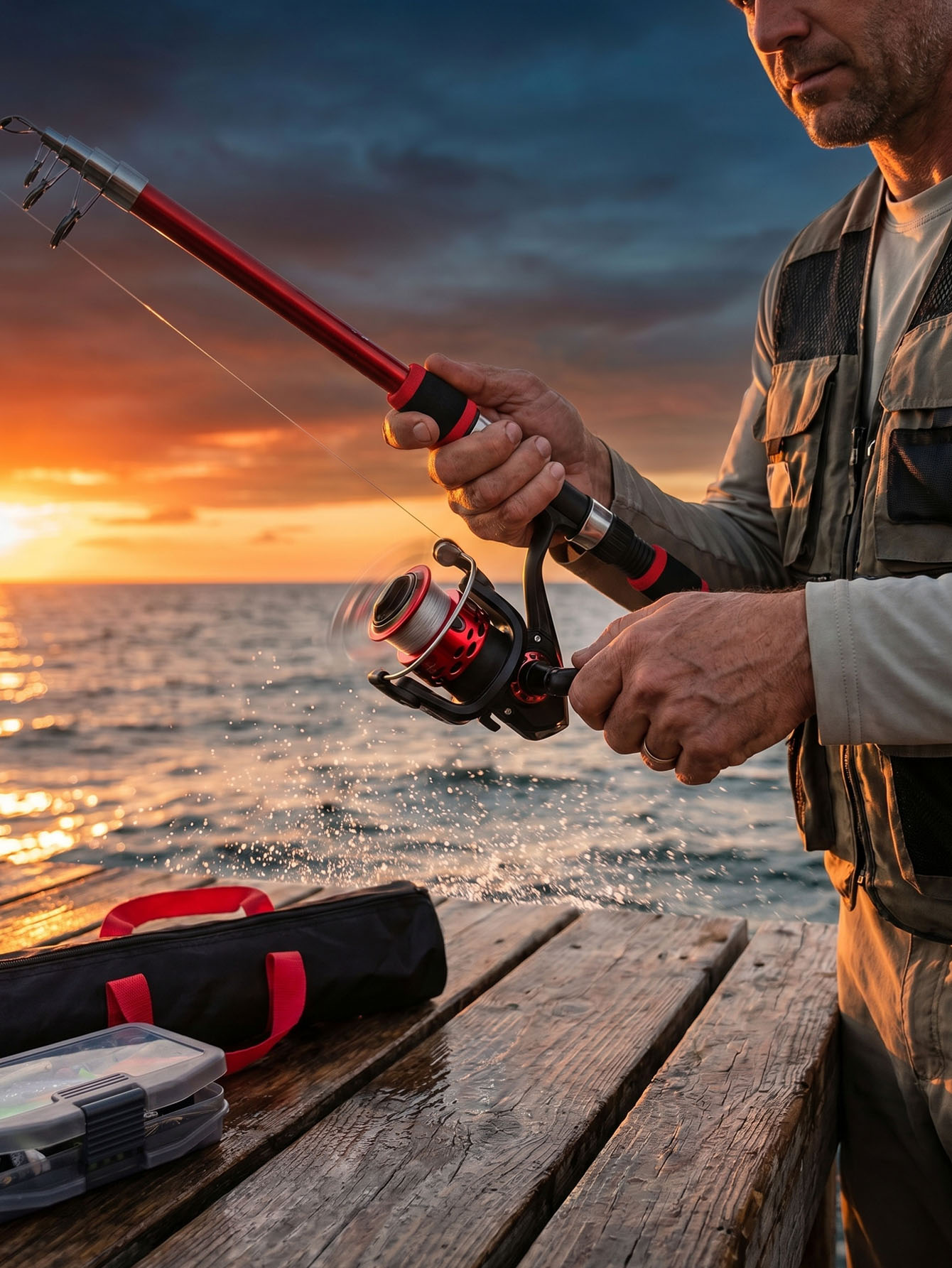 Fishing Rod Reel Combos Collap - Fishing Lure Spinner のレビューと価格