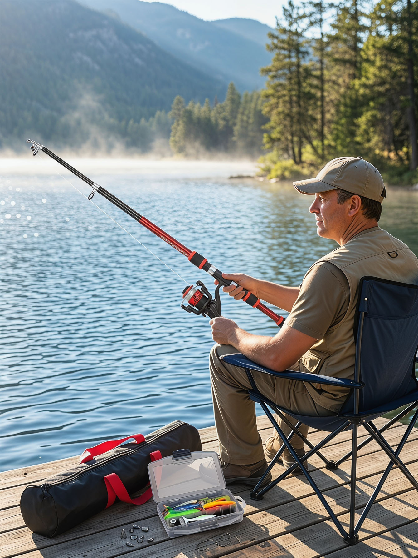 Fishing Rod Reel Combos Collap - Fishing Lure Spinner のレビューと価格