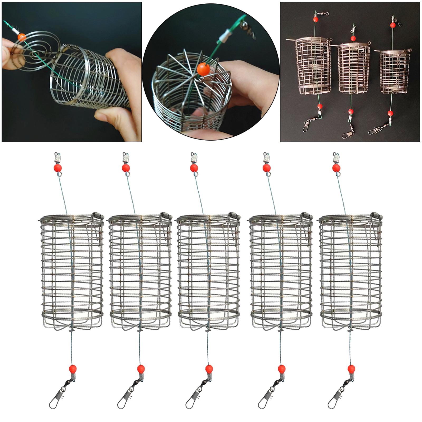 5x Solid Fishing Feeder Cage T - Fishing Lure Topwater のレビューと価格