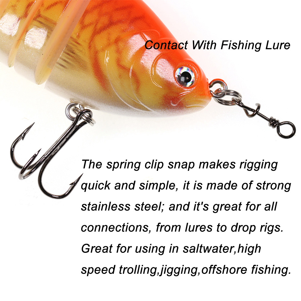 Bimoo 50pcs Stainless Steel Qu - Fishing Lure Accessories のレビューと価格