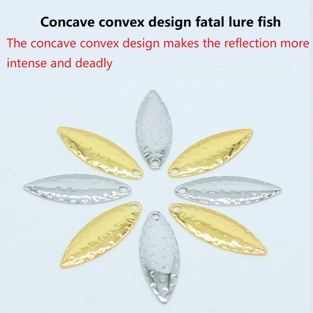 10Pcs/lot Willow leaf Sequin P - Fishing Lure Spinner のレビューと価格