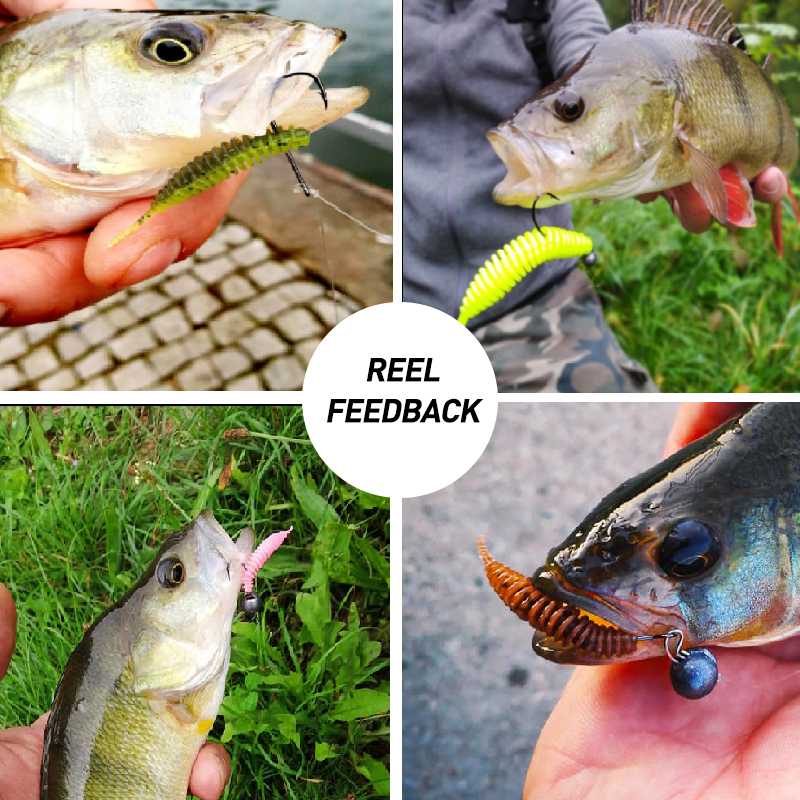ESFISHING Fishing Tiny Worm Ba - Fishing Lure Soft Plastic のレビューと価格