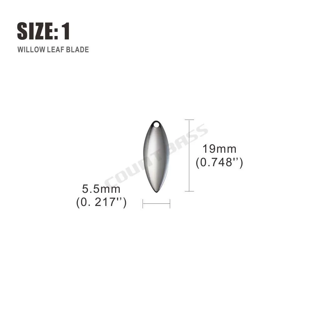 Countbass 50pcs Size 1-6 Nicke - Fishing Lure Blade Bait のレビューと価格