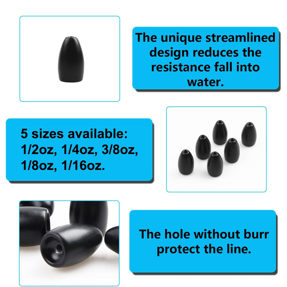 Tungsten Steel Fishing Weights - Fishing Lure Accessories のレビューと価格