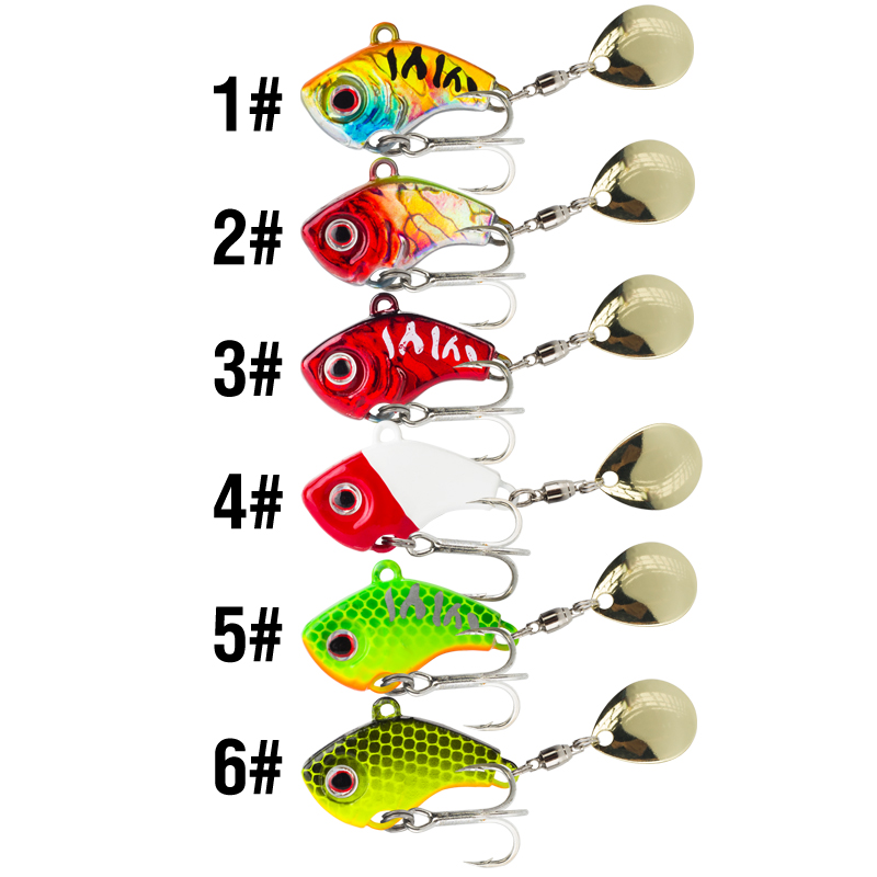 6PC 5g/7g/10g/14g/20g Rotating - Fishing Lure Crankbait のレビューと価格