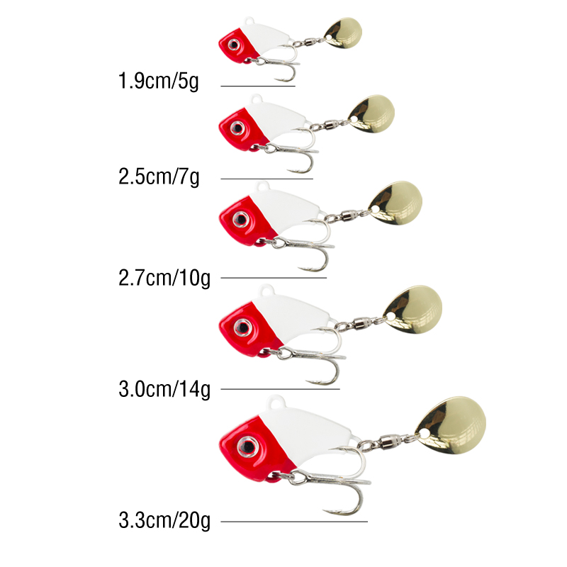 6PC 5g/7g/10g/14g/20g Rotating - Fishing Lure Crankbait のレビューと価格